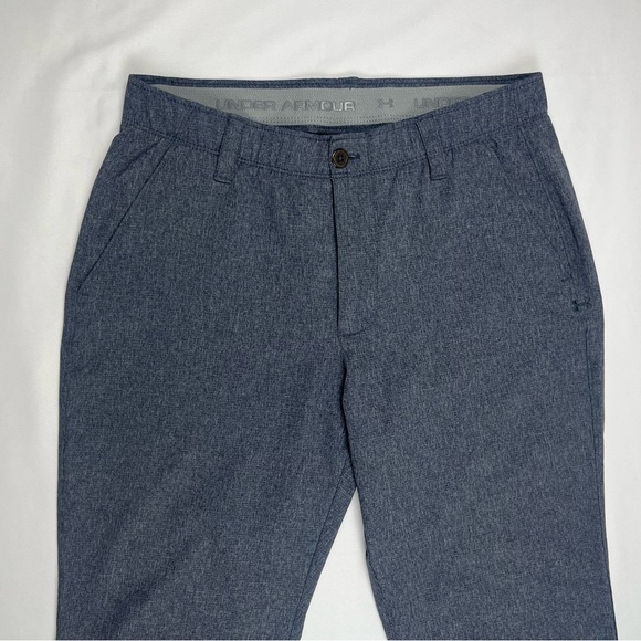Under Armour Mens Golf Pants 32 x 30 Heathered Blue Vent Tech Performance EUC B9 - Picture 4 of 10